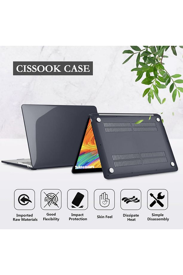 Apple Macbook Pro M1-m2 Çip A2289 / A2251 / A2338 13.3" Touch Bar /touch Id Kılıf Kapak Koruma - 5