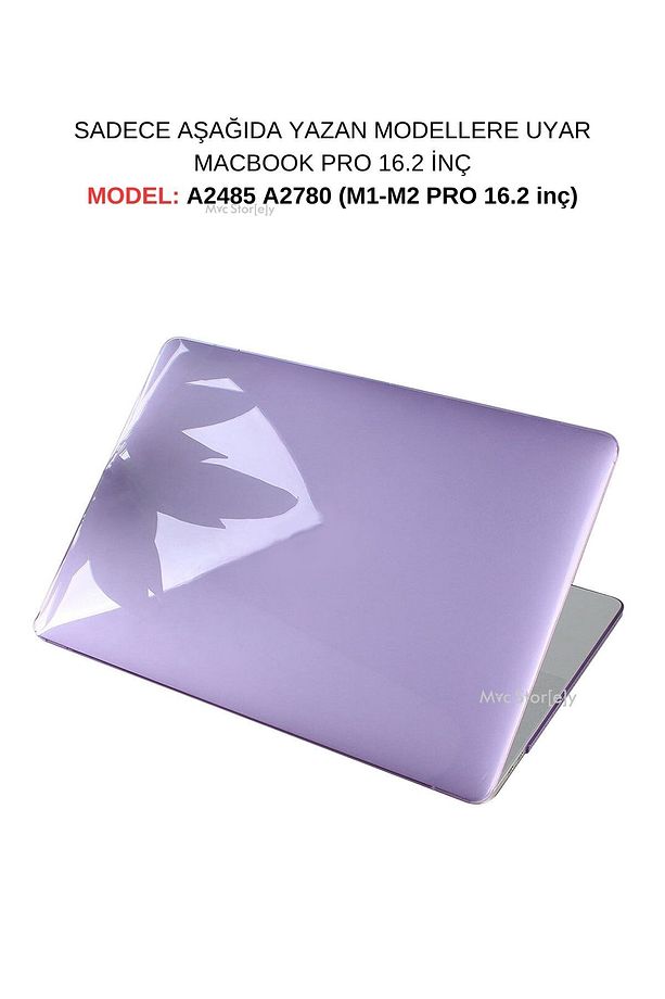 Macbook Pro Kılıf 16inç M1-m2-m3-m4, Parlak Kristal (16.2" PRO) A2485 A2780 A2991 A3403 A3186 Uyumlu - 1