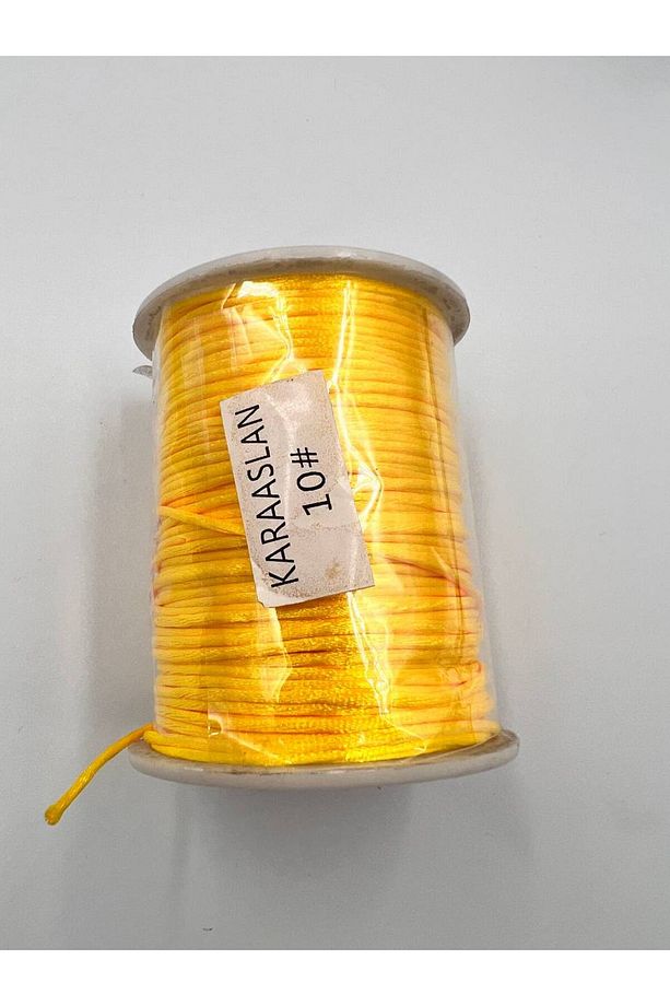 Floş Ip Sıçan Kuyruğu Ince Sarı Renk 100 Metre ( Bobin) 1 Mm - 1