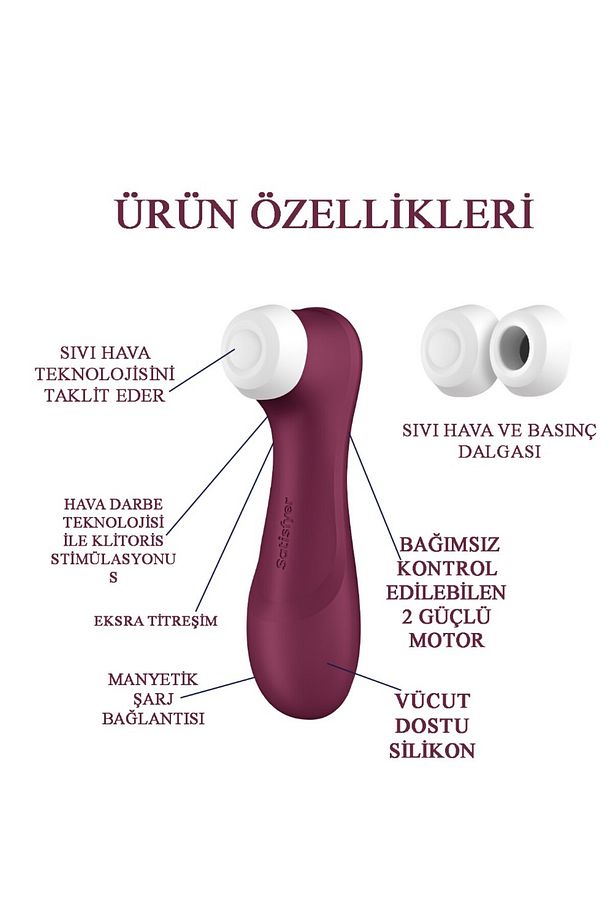 Pro 2 Generation 3 Güçlü Emişli Şarj Edilebilir Güçlü Titreşimli Vibratör - 2