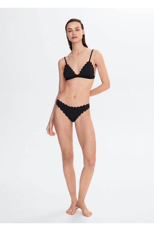Piko Kenarlı Bikini Üstü - 2