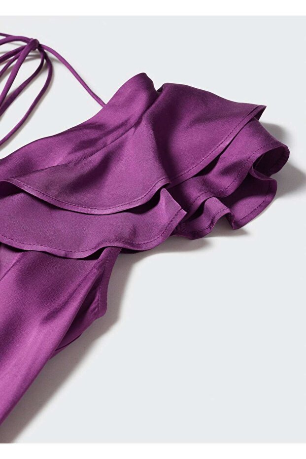 Sırtı Açık Volanlı Tulum - 5