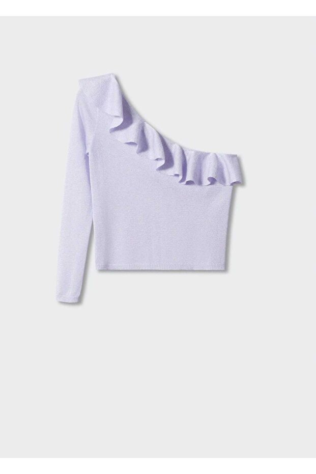 Asymmetrischer Pullover mit Schwungrad - 3