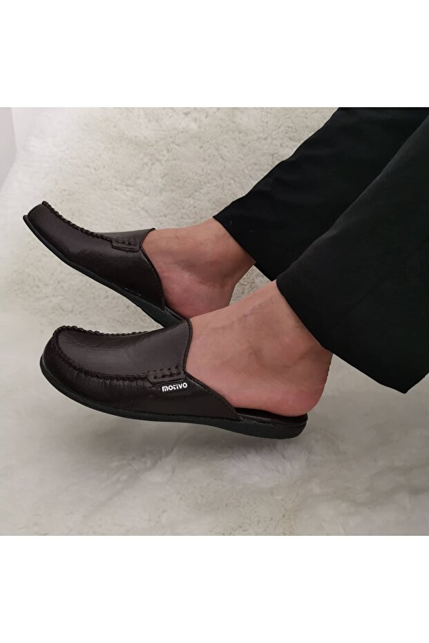 Men's Closed-Front Winter Slippers Daily Indoor Slippers Dowry Bohça