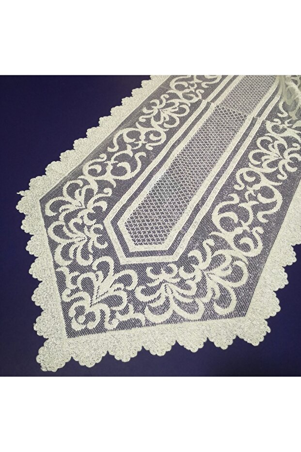 osmanlı desen örme tül ranner örtüsü - 2