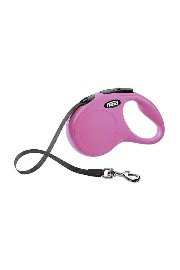 New Classic Otomatik Şerit Köpek Gezdirme Tasma M Pembe 5 mt - 1