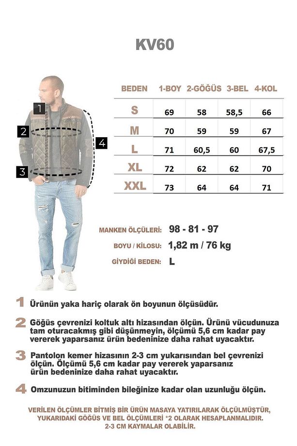 Erkek Antrasit Şişme Kaban - 7