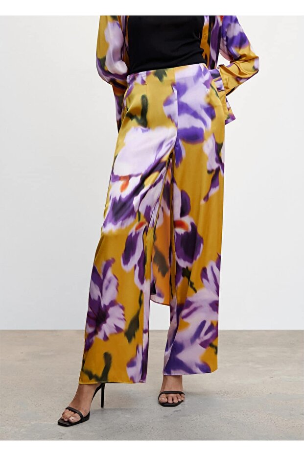 Çiçekli Palazzo Pantolon - 8