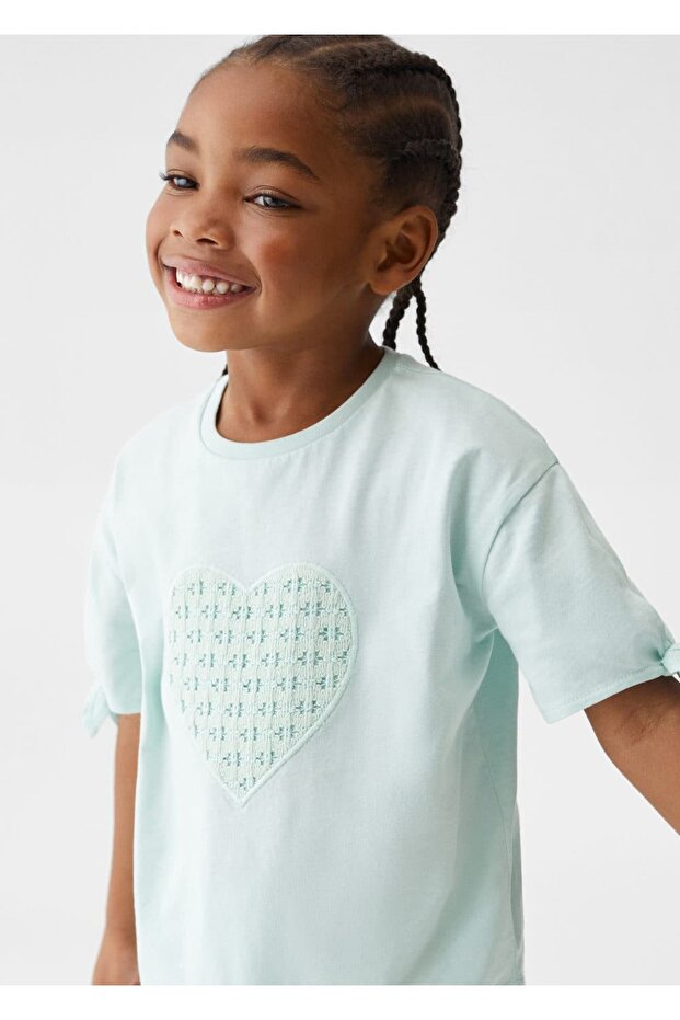 Kalp Işlemeli Tişört - 6