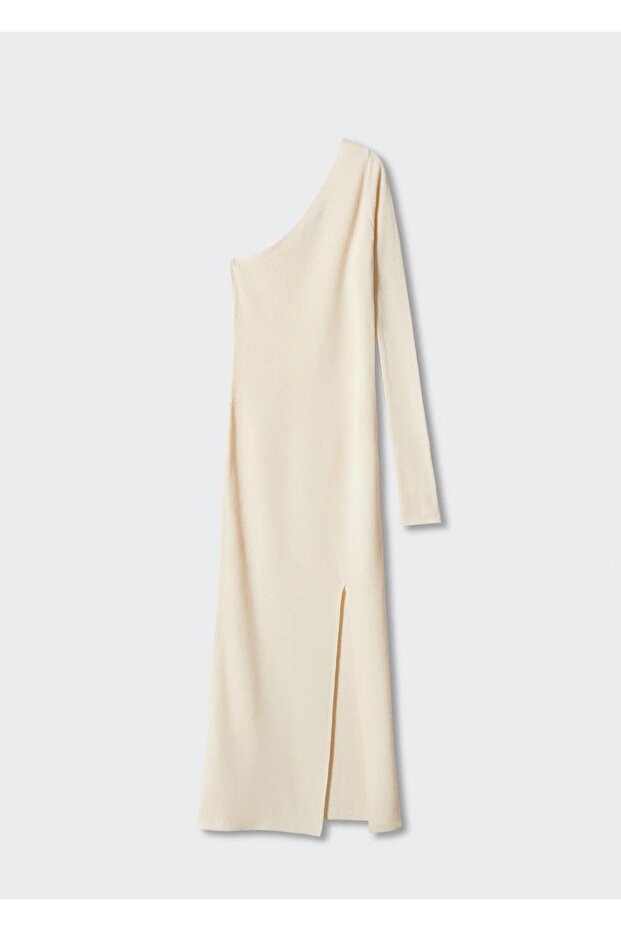 Triko Asimetrik Elbise - 3