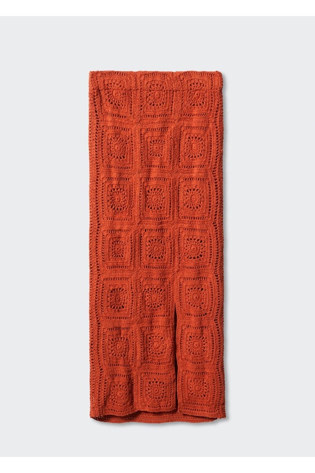 Yırtmaçlı Kroşe Etek - 3