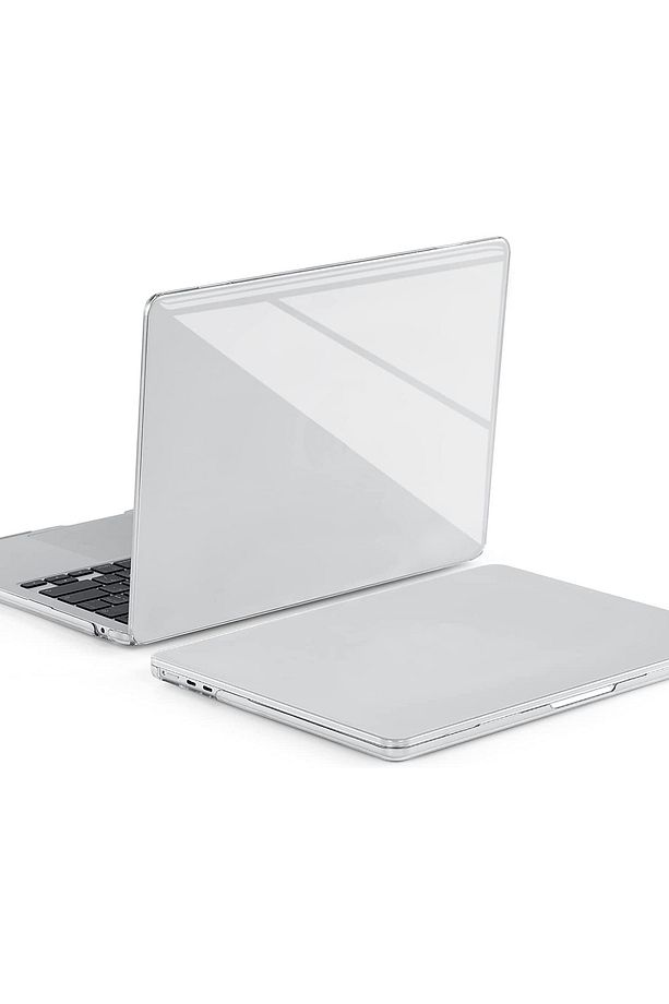 Macbook Air M2 M3 M4 13.6” A2681 A3113 A3240 Uyumlu Kapak Kılıf Parlak Şeffaf Transparan Kapak - 6