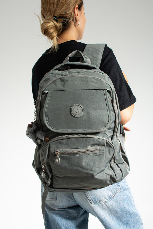 SCHOOL BAG MEGA LARGE SIZE MULTI COMPARTMENT BACKPACK (WITH MONKEY) - 4