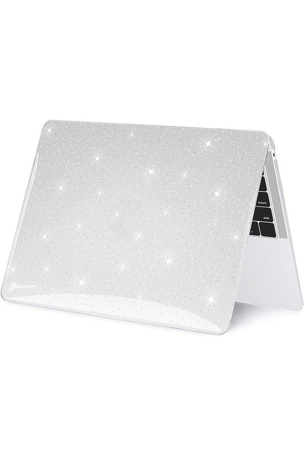Macbook Air 13 M1 2020 Simli Star Parlak Şeffaf 360° Kapak Kılıf 13.3 A2337 A2179 A1932 Uyumlu - 9