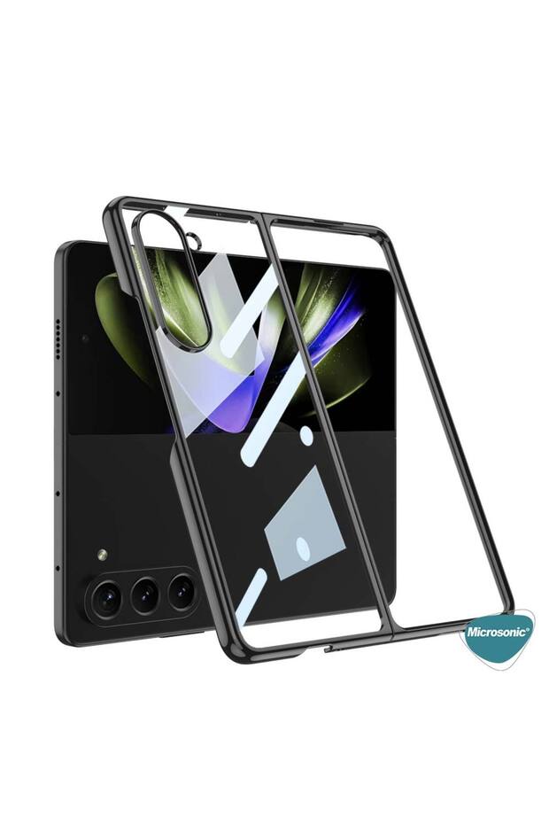 Samsung Galaxy Z Fold 5 Kılıf Shell Platinum Şeffaf - 4