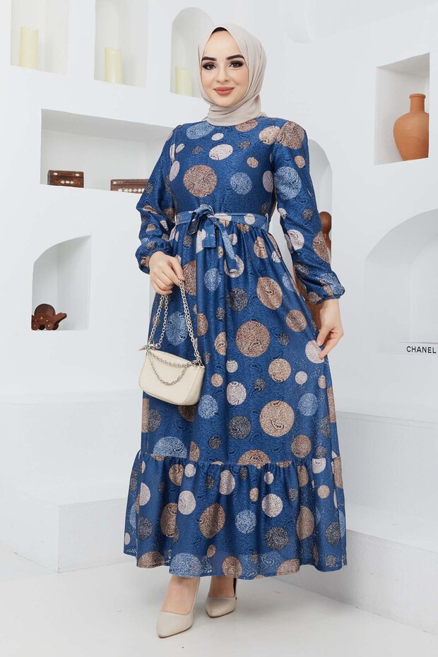 Tülay Elbise - İndigo - 4