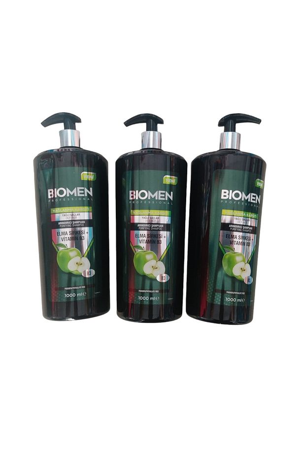 Elma Sirkesi B3 Vitaminili Arındırıcı Şampuan Seti Sette (3*1000ML:3000 ML) - 1