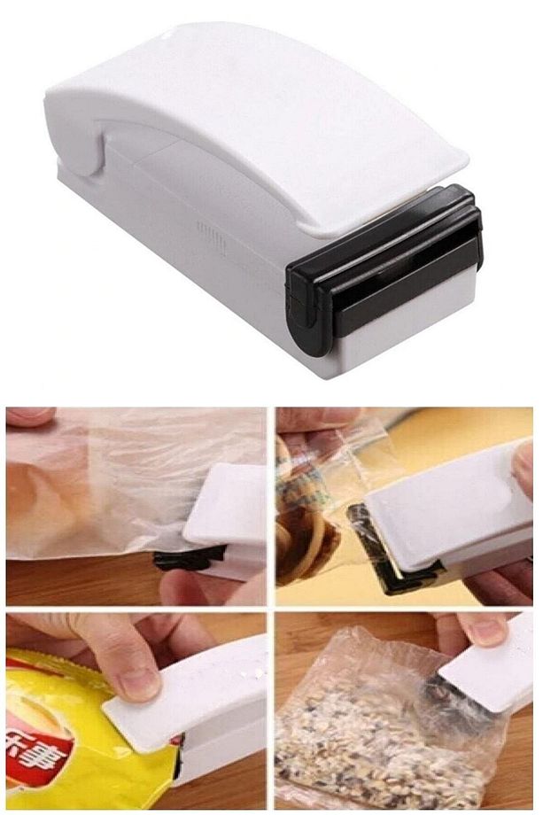 Poşet Kapatıcı Super Handy Sealer Isıtıcılı Korea Type Pilli Mini Sealing Poşet Yapıştırma Aleti - 4