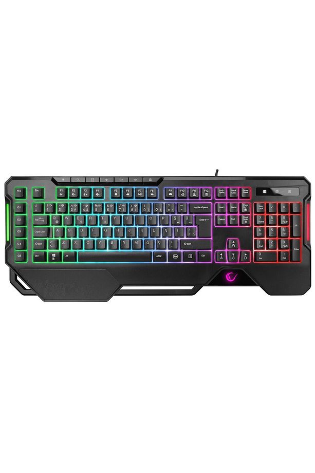 Kb-r121 Crypto Rgb Aydınlatmalı Membrane Q Makrolu Gaming Oyuncu Klavye - 1