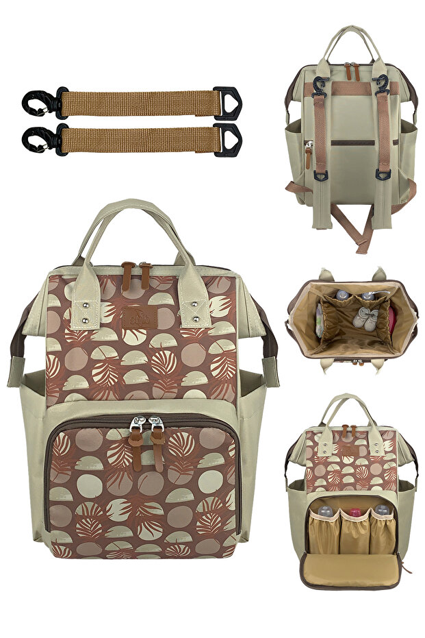 Paris women's and mother's baby backpack cacao