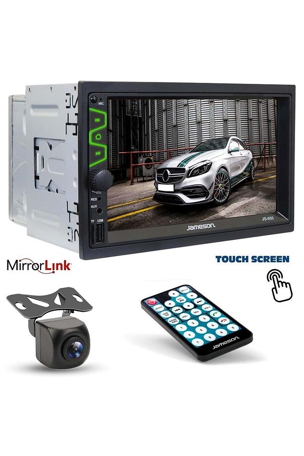 DOUBLE TEYP 7" 4X55W MİRRORLİNK BT/USB/SD/FM/AUX KAMERALI JAMESON JS-655 - 1
