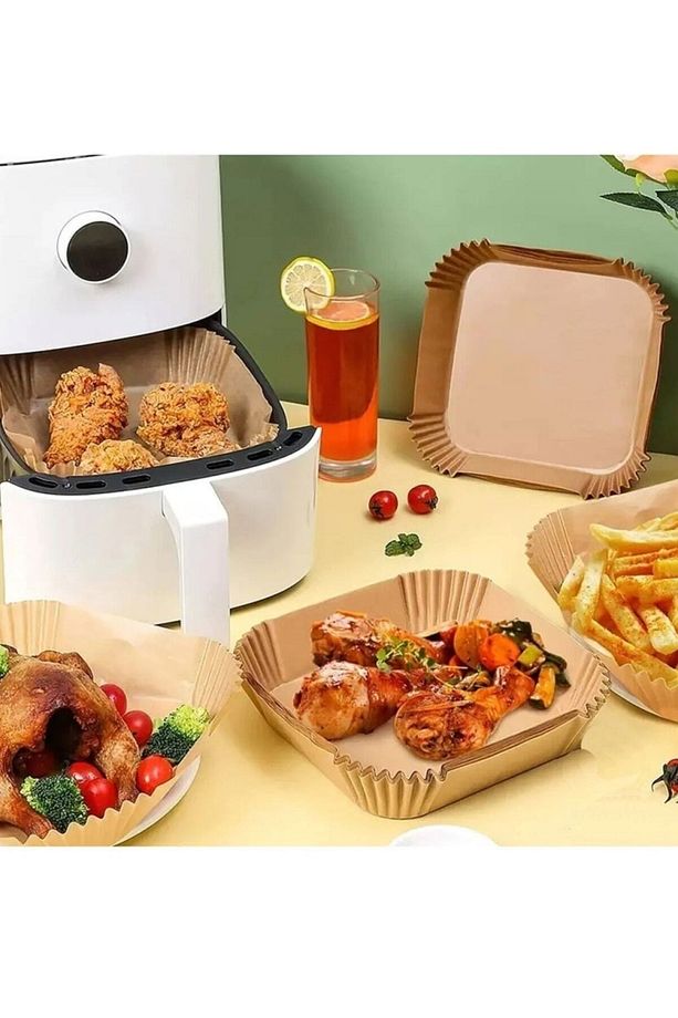 Dn-00107 Airfryer Pişirme Kağıdı Kare 50 Adet -77 - 5