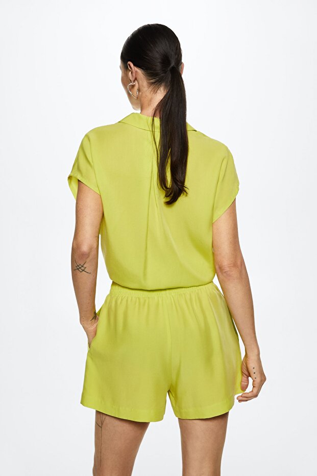 Kadın Lime Yeşili Şort & Bermuda - 11