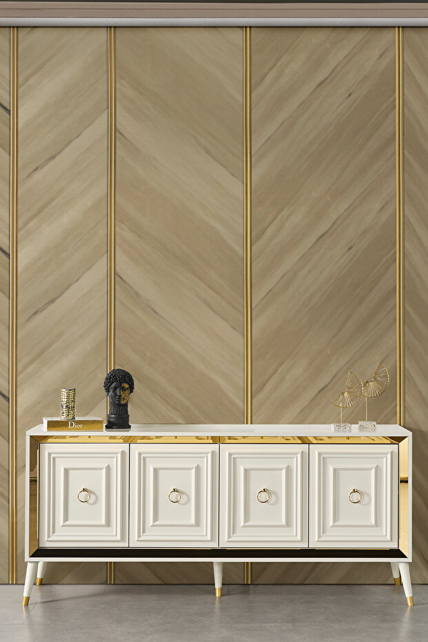 Rosa Gold Modern Konsol - 1