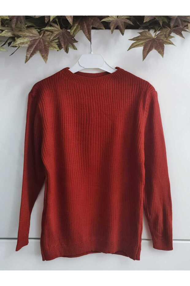 Unisex Ribbed Half Turtleneck Slim Fit Flexible Tile Knitwear Body