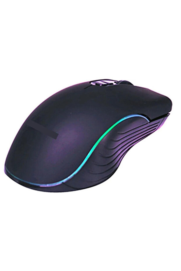 Togo Şarjlı 4800 UyumluDpı Rgb Ledli Makrolu Gaming Oyuncu Mouse 6000 Fps 7 Tuş Kablosuz - 1
