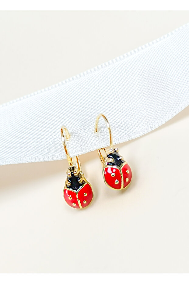 Uğurböceği Figürlü Küpe - 2