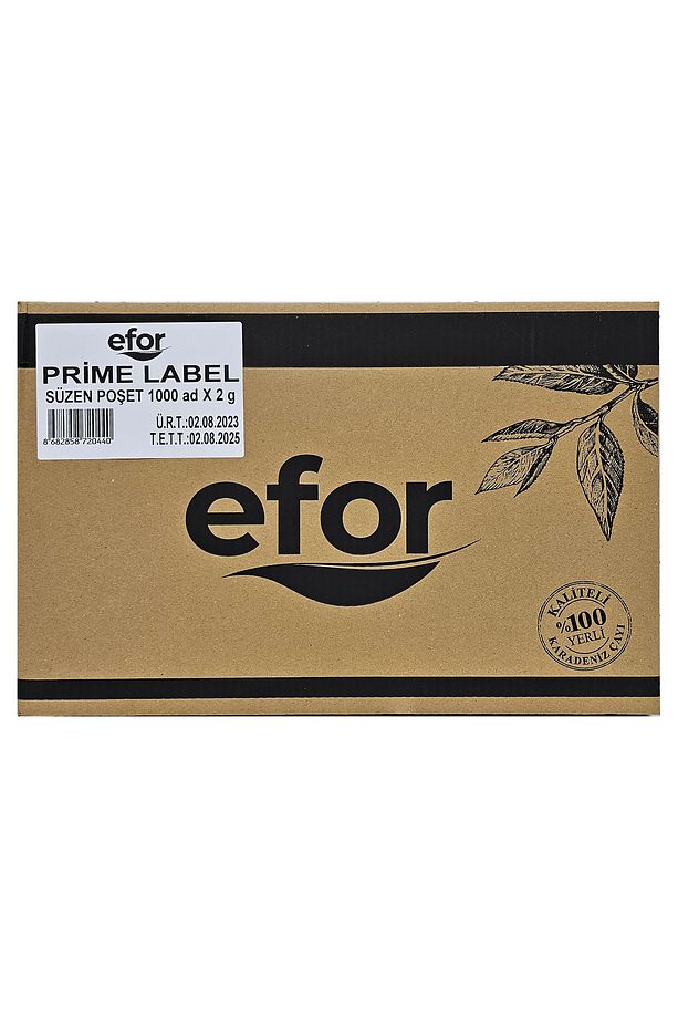 Efor Zarflı Süzen Poşet Bardak Çay 2gr x 1.000 adet (Dökme koli) - 2