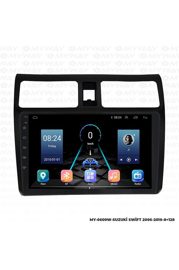 SUZUKİ SWİFT ANDROİD 12 MULTİMEDYA CARPLAY 4GB RAM+64GB HDD 2006-2010 NAVİGASYON EKRAN - 8
