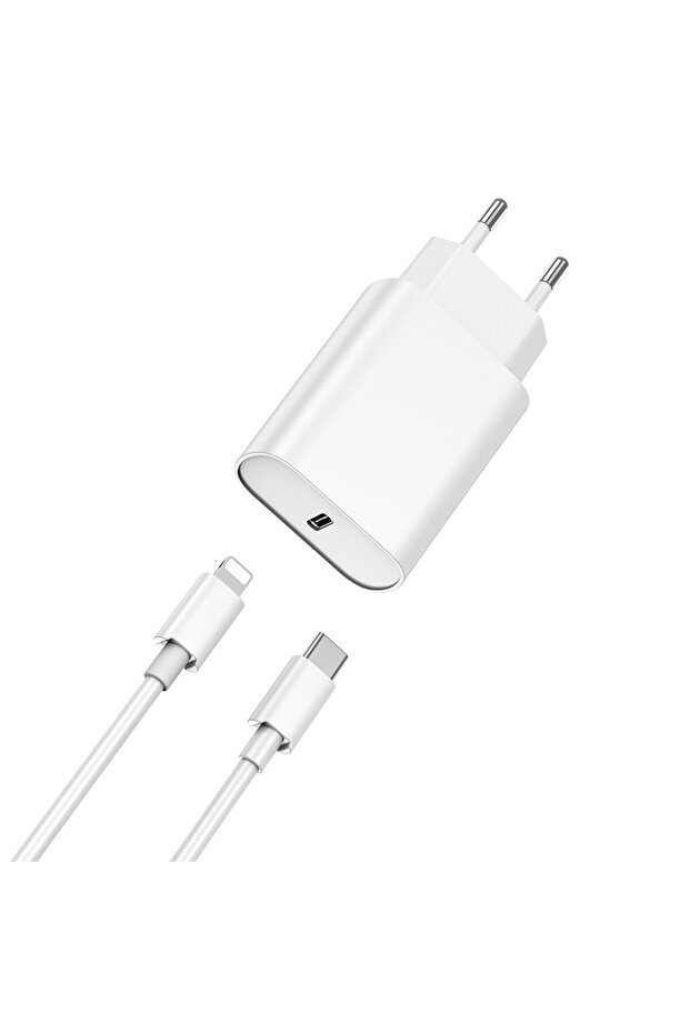20W iPhone Şarj Seti Wiwu Wi-U001 Şarj Başlığı Adaptörü ve Type-C to Lightning PD Kablo Şarj Seti - 4