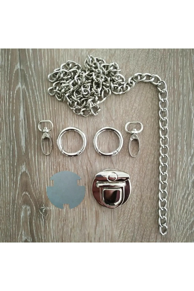 Bag Making Set (Bag Chain Set) Silver Color