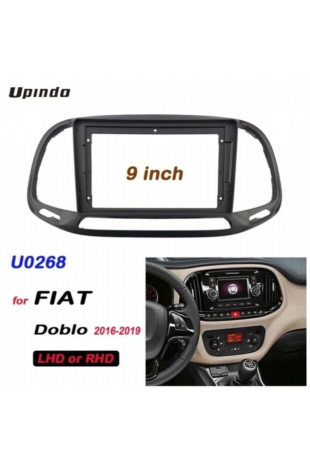 إطار FIAT DOBLO 2015-2023 ANDROID (9 بوصة) - مقبس - CANBUS