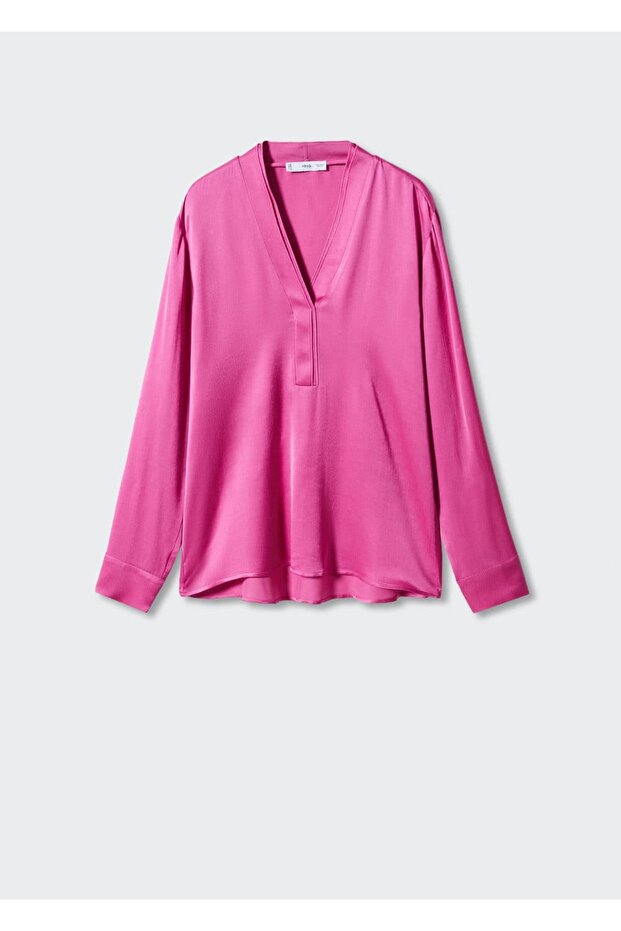 Kadın Pembe Bluz -- - 3