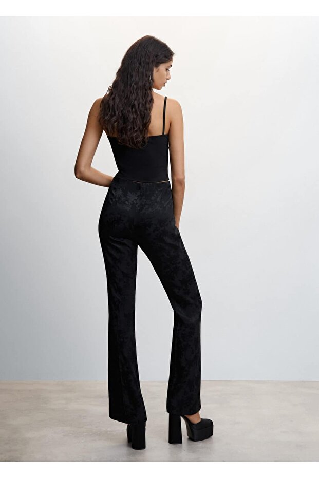 Dökümlü Jakar Pantolon - 4