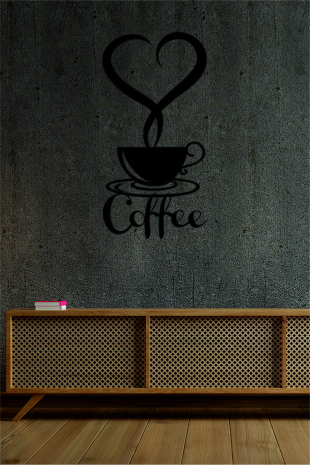 Coffe yazılı duvar dekoru - 3