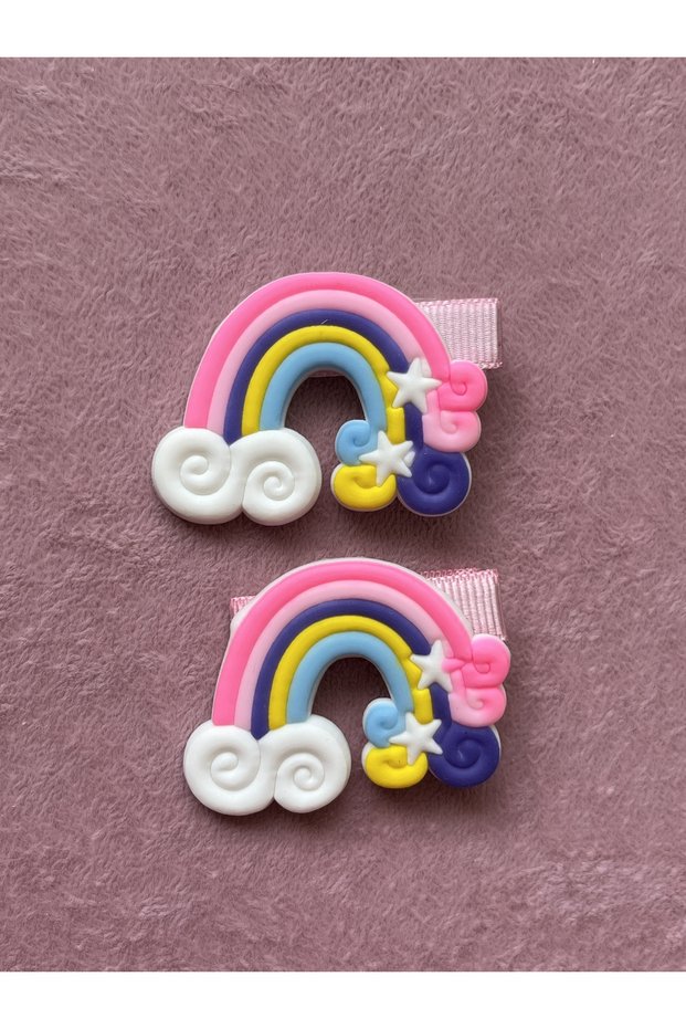 Child-Baby Rainbow Set of 2 Pink Pens Buckle