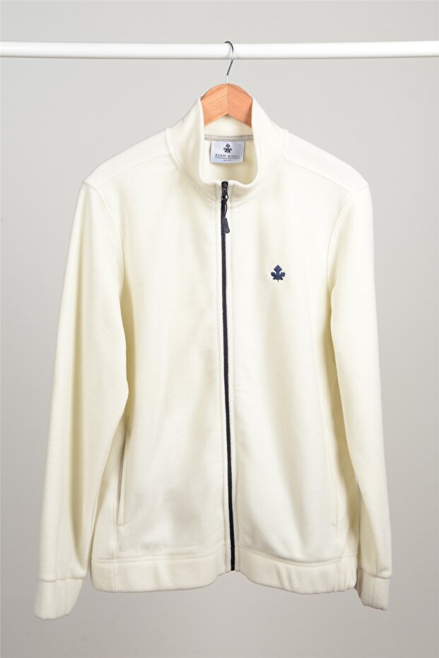 Full Zippered Fleece Jacket N-alimo - Ecru