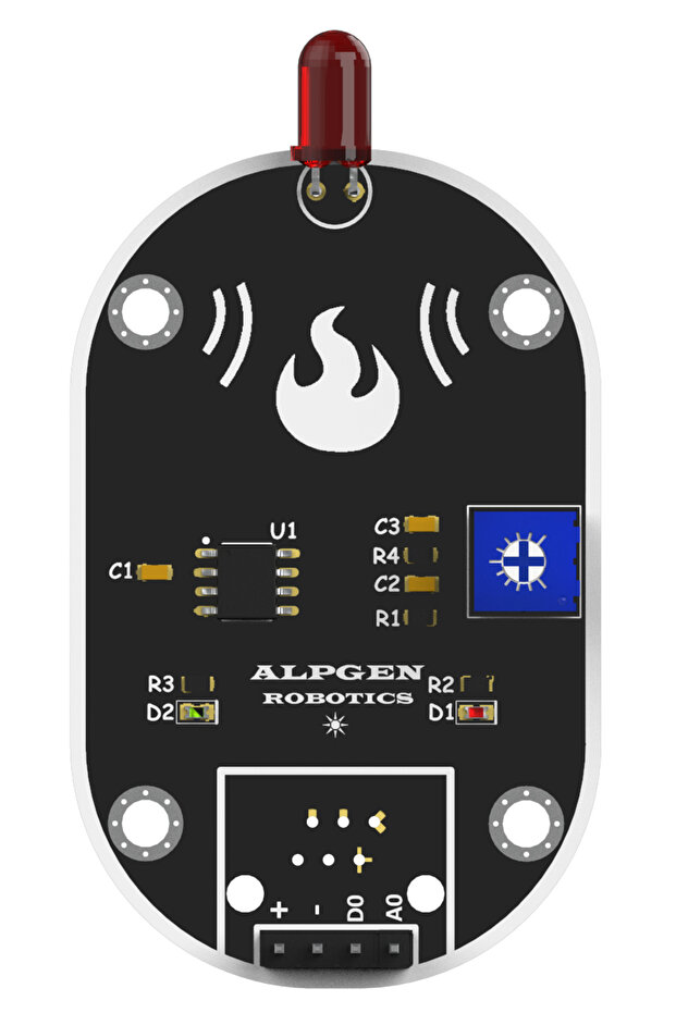 Ir Ateş Sensör Modülü Ir Flame Sensör - 4