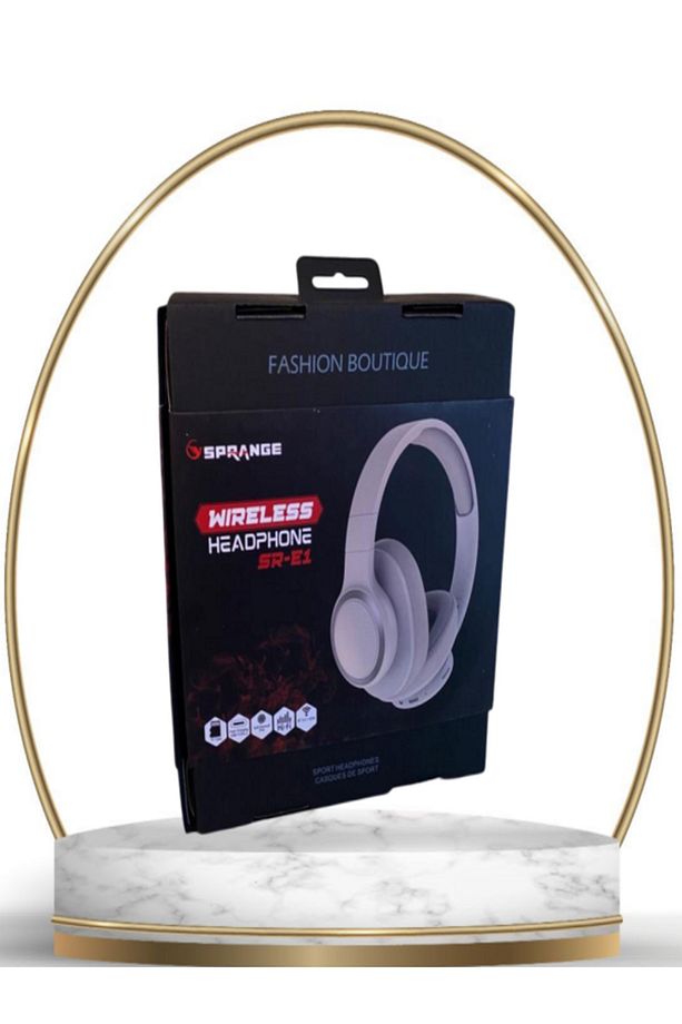 SR-E1 TF/FM Bluetooth Yüksek Kaliteli Katlanabilir Kulak Üstü Kulaklık - 2