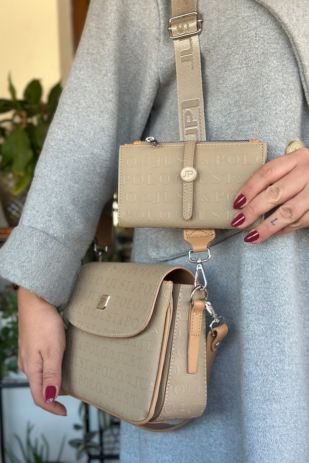 New Season Premium Product Women's 2-Strap Shoulder and Crossbody Bag 4073-Mn Kum-Kombi̇n