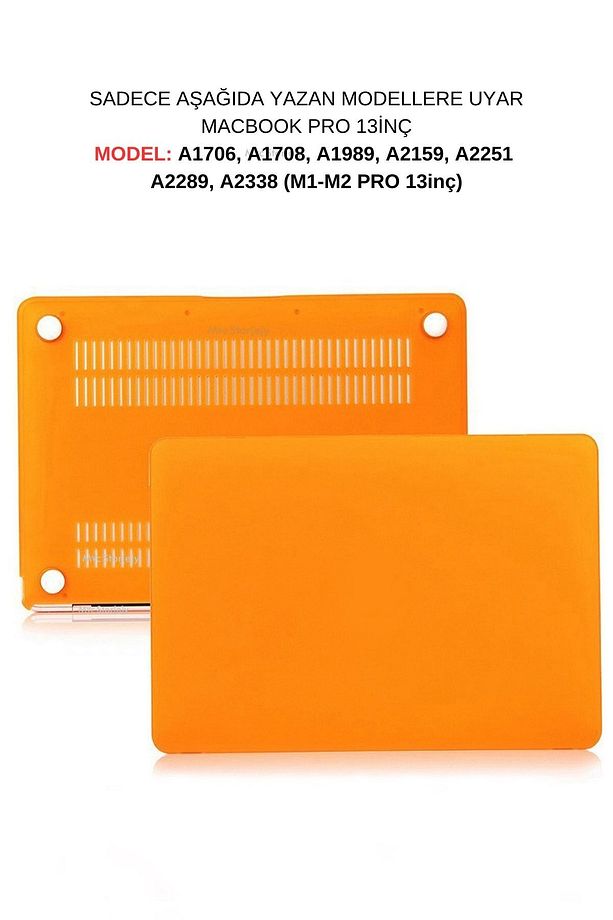 Macbook Pro M1-m2 Kılıf 13inç A1706 A1708 A1989 A2159 A2251 A2289 A2338 Ile Uyumlu Mat - 1