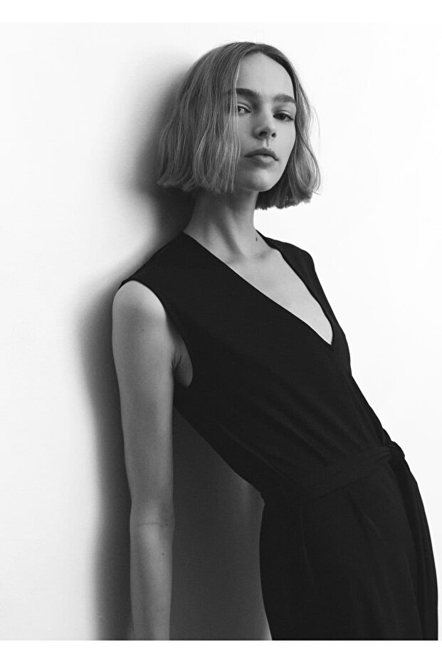 Bağ Detaylı Uzun Tulum - 7