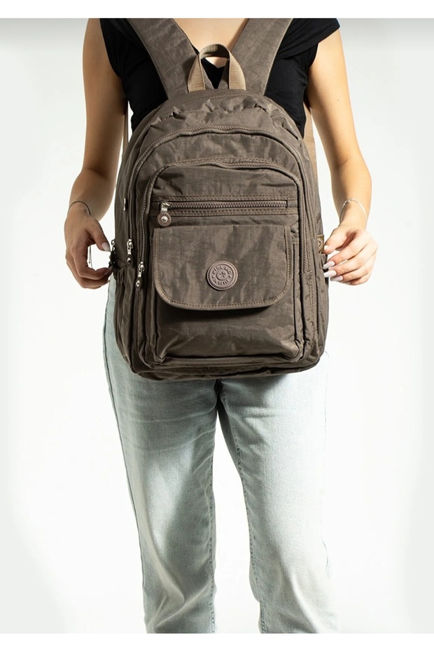 حقيبة مدرسية كبيرة الحجم حقيبة ظهر متعددة الأقسام مع حجرة الكمبيوتر المحمول - 5