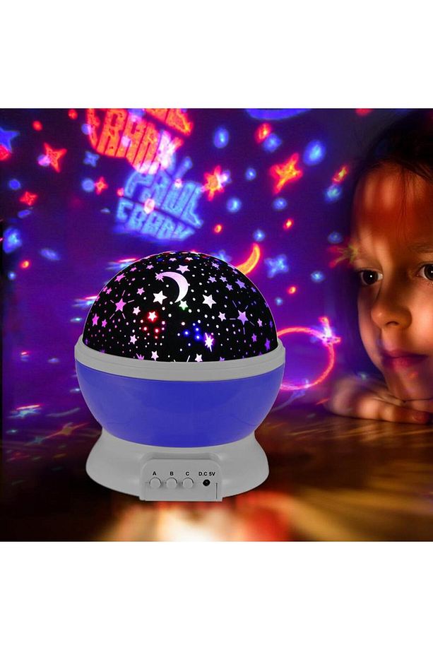 Star Master Gökyüzü Projeksiyon Dönen Gece Işığı Yıldızlı Tavan Ledi Yansıtma Projektör Masa Lambası - 1