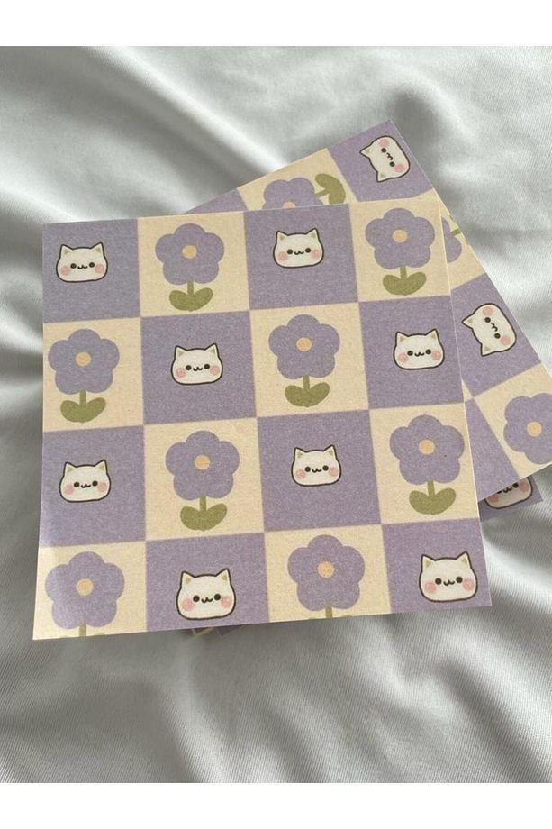 Purple Cat Memo Pad Kare Not Defteri - 4