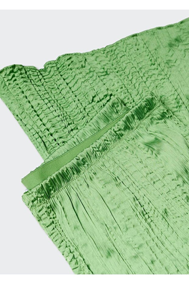 Pilili Saten Pantolon - 5